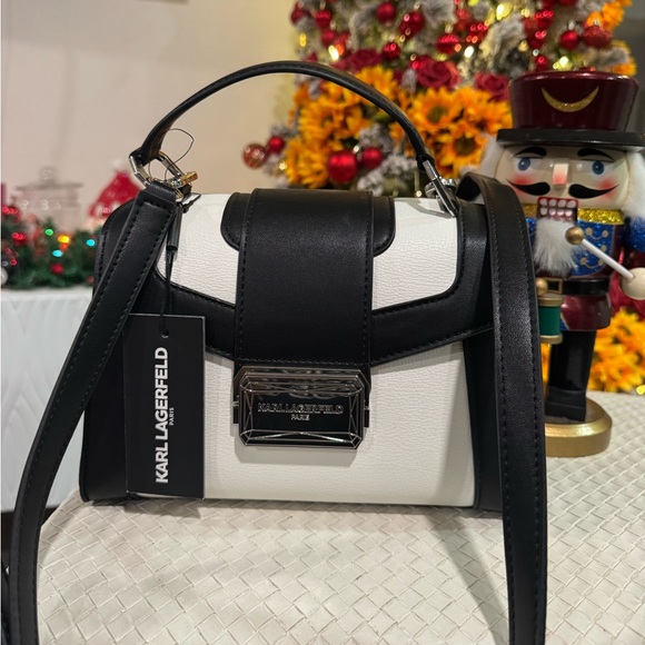 SALE🤍KARL LAGERFELD Paris linette leather satchel 🍒 - Picture 2 of 14